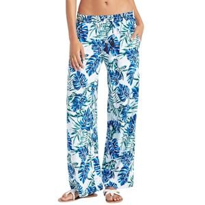 Tommy Bahama Fronds Floating Wide-Leg Beach Pants - S